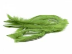 FoxyTails Rabbit Zonker Strips - Funky Fly Tying -Fly Fishing Supplies Store S RabbitZonkers MossGreen 1