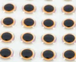 Funky Shimmer Eyes Hot Orange - Funky Fly Tying