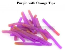 Funky Squirmy Tails - Funky Fly Tying -Fly Fishing Supplies Store Squirmy Tails Purple with Orange Tips