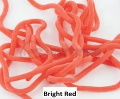 Funky Squirmy Worms - Funky Fly Tying -Fly Fishing Supplies Store Squirmy Worms Bright Red 1