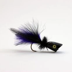 Flymen Surface Seducer Double Barrel Popper Bodies - Funky Fly Tying 27 Flymen Surface Seducer Double Barrel Popper Bodies - Funky Fly Tying -Fly Fishing Supplies Store Surface Seducer Double Barrel black side 1 1