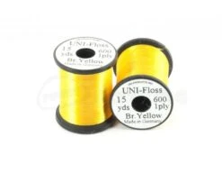 UNI Floss - Funky Fly Tying 23 UNI Floss - Funky Fly Tying -Fly Fishing Supplies Store UNI Floss Rayon 15yrds Bright yellow 1