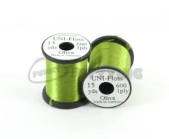 UNI Floss - Funky Fly Tying 38 UNI Floss - Funky Fly Tying -Fly Fishing Supplies Store UNI Floss Rayon 15yrds Olive