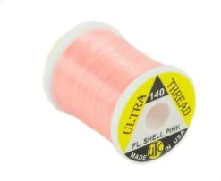 UTC 140 Ultra Thread 100 Yards - Funky Fly Tying -Fly Fishing Supplies Store UTC 140 6 0 Ultra Thread 100 Yards Fl Shell Pink