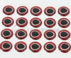 Funky Ultra 3D Holographic Red/White Eyes - Funky Fly Tying