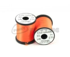 Uni Stretch Floss - Funky Fly Tying -Fly Fishing Supplies Store Uni Stretch Floss Orange 1