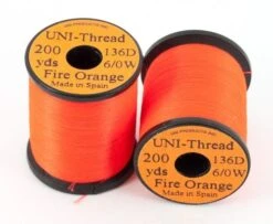 Uni Thread 6/0 200 Yards - Funky Fly Tying -Fly Fishing Supplies Store Uni Thread 6 0 200 yards Fire Orange 1
