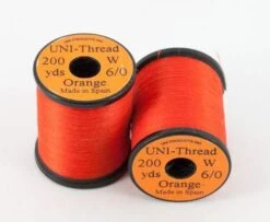 Uni Thread 6/0 200 Yards - Funky Fly Tying -Fly Fishing Supplies Store Uni Thread 6 0 200 yards Orange 1