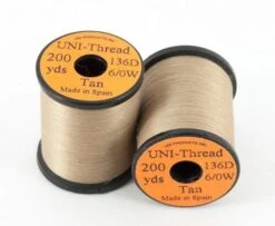 Uni Thread 6/0 200 Yards - Funky Fly Tying -Fly Fishing Supplies Store Uni Thread 6 0 200 yards Tan 1
