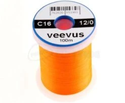 Veevus 12/0 Thread - Funky Fly Tying -Fly Fishing Supplies Store Veevus 12 0 Thread FLuo Orange 1