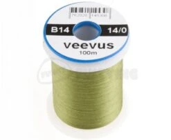 Veevus 14/0 Thread - Funky Fly Tying -Fly Fishing Supplies Store Veevus 14 0 Thread Olive 1