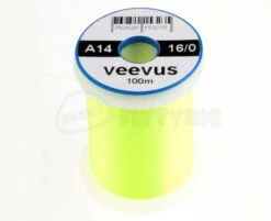 Veevus 16/0 Thread - Funky Fly Tying -Fly Fishing Supplies Store Veevus 16 0 Thread Fluo Yellow Chartreuse