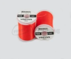 Veevus Power Thread 140. - Funky Fly Tying -Fly Fishing Supplies Store Veevus Power Thread 140 Fl Fire Orange 1