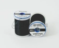 Veevus Stomach (Body) Thread Medium - Funky Fly Tying -Fly Fishing Supplies Store Veevus Stomach Body Thread Large Black 1