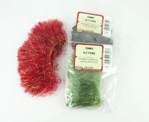 Wapsi Palmer Chenille Large - Funky Fly Tying 1 Wapsi Palmer Chenille Large - Funky Fly Tying