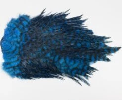 Whiting 4 B's Rooster Saddle - Funky Fly Tying -Fly Fishing Supplies Store Whiting 4B Rooster Saddle Capes Dyed Grizzly Kingfisher Blue