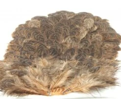 Whiting Brahma Hen Saddle - Funky Fly Tying -Fly Fishing Supplies Store Whiting Brahma Hen Saddle Capes Dyed Tan 1
